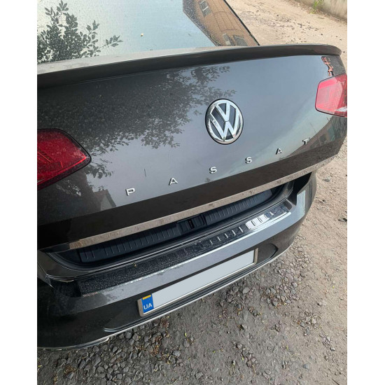 Кромка багажника SD (нерж) Carmos - Турецька сталь для Volkswagen Passat B8 2015-2024 рр Кромка багажника SD (нерж) Carmos - Турецька сталь для Volkswagen Passat B8 2015-2024 рр