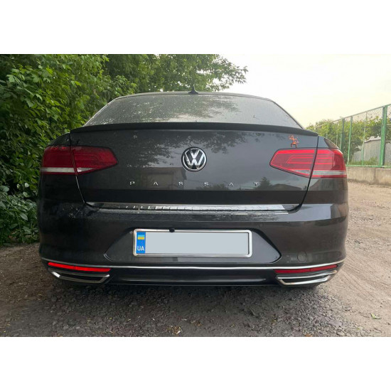 Кромка багажника SD (нерж) Carmos - Турецька сталь для Volkswagen Passat B8 2015-2024 рр Кромка багажника SD (нерж) Carmos - Турецька сталь для Volkswagen Passat B8 2015-2024 рр