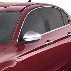 Нижні молдинги стекол хром (нерж) Carmos Sedan/HB (4 штуки) для Fiat Tipo 2016-2024 рр