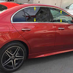 Повна окантовка вікон (нерж) для Mercedes C-class W206 2022-2024 рр