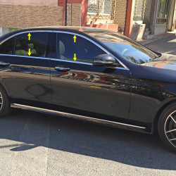 Повна окантовка вікон (нерж) для Mercedes E-сlass W213 2016 -2024 рр