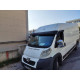 Козирьок на лобове скло (чорний глянець, 5мм) для Fiat Ducato 2006-2024 та рр