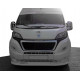 Передня накладка 2014-2024 (вузька з LED, під фарбування) для Peugeot Boxer 2006-2024 та 2014-2024 рр