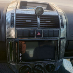 Накладки на панель (2005-2009) Карбон для Volkswagen Polo рр