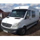 Козирок на лобове скло на рамі V2 (чорний глянець, 5мм) для Mercedes Sprinter W906 2006-2018 рр