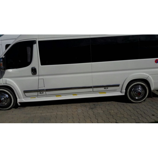 Бокові пороги під покраску (Meliset) для Fiat Ducato 2006-2024 та рр