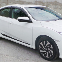 Молдинги на двері (4 шт, чорні) для Honda Civic Sedan X 2016-2021 рр