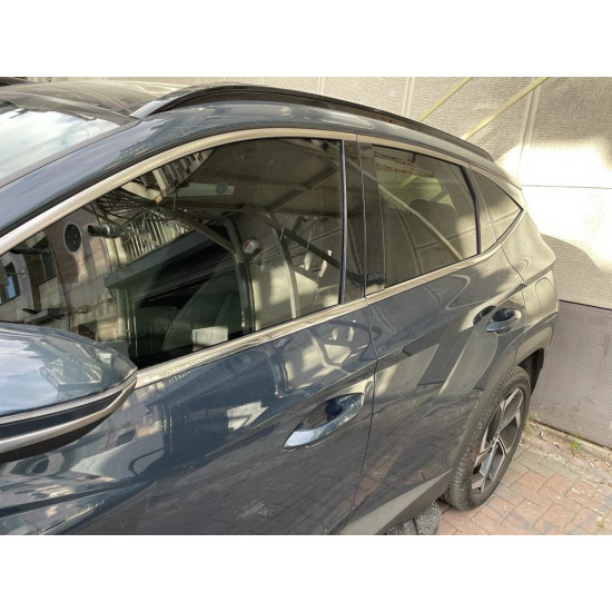 Нижня окантовка вікон (6 шт, нерж) OmsaLine - Італійська нержавійка для Hyundai Tucson NX4 2021-2024 рр Нижня окантовка вікон (6 шт, нерж) OmsaLine - Італійська нержавійка для Hyundai Tucson NX4 2021-2024 рр