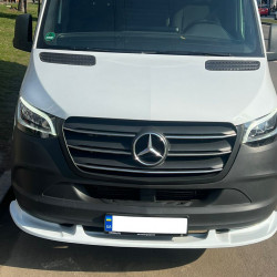 Нижня накладка на передній бампер (під фарбування) для Mercedes Sprinter W907/W910 2018-2024 рр