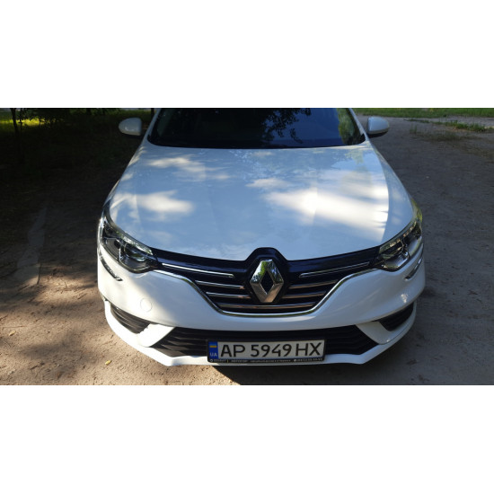 Накладки на решітку радіатора TIT-designs (4 шт, нерж) для Renault Megane IV 2016-2022 рр Накладки на решітку радіатора TIT-designs (4 шт, нерж) для Renault Megane IV 2016-2022 рр