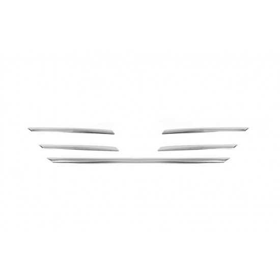 Накладки на решітку радіатора TIT-designs (4 шт, нерж) для Renault Megane IV 2016-2022 рр Накладки на решітку радіатора TIT-designs (4 шт, нерж) для Renault Megane IV 2016-2022 рр
