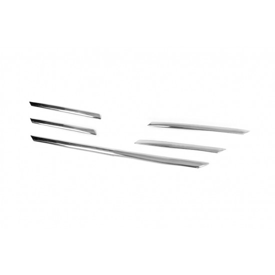 Накладки на решітку радіатора TIT-designs (4 шт, нерж) для Renault Megane IV 2016-2022 рр Накладки на решітку радіатора TIT-designs (4 шт, нерж) для Renault Megane IV 2016-2022 рр
