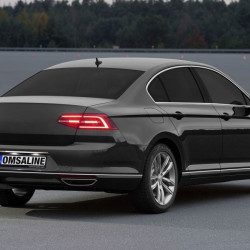 Накладка над номером SD (OmsaLine, нерж) для Volkswagen Passat B8 2015-2024 рр
