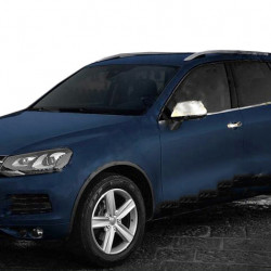 Нижній молдинг скла (4 шт, нерж) для Volkswagen Touareg 2010-2018 рр