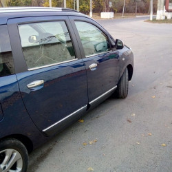 Накладки на ручки (4 шт., нерж.) Carmos - Турецька сталь для Dacia Lodgy 2012-2022 рр