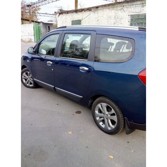 Накладки на ручки (4 шт., нерж.) Carmos - Турецька сталь для Dacia Lodgy 2012-2022 рр Накладки на ручки (4 шт., нерж.) Carmos - Турецька сталь для Dacia Lodgy 2012-2022 рр