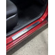 Накладки на пороги Carmos Blue V2 (4 шт, нерж) для Hyundai Accent Solaris 2011-2017 рр Накладки на пороги Carmos Blue V2 (4 шт, нерж) для Hyundai Accent Solaris 2011-2017 рр