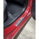 Накладки на пороги Carmos Blue V2 (4 шт, нерж) для Hyundai Accent Solaris 2011-2017 рр Накладки на пороги Carmos Blue V2 (4 шт, нерж) для Hyundai Accent Solaris 2011-2017 рр