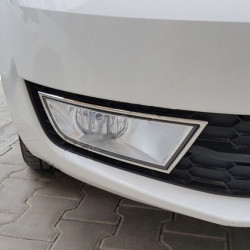 Накладки на ПТФ (2 шт) Carmos - Турецька сталь для Skoda Octavia III A7 2013-2019рр