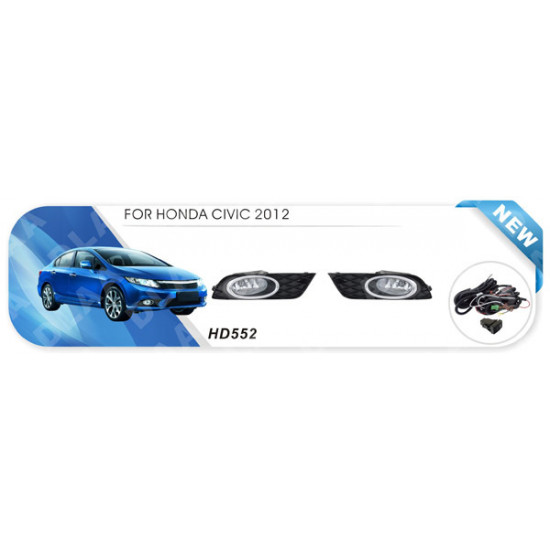 Противотуманки 2011-2013 (галогенні) для Honda Civic Sedan IX рр Противотуманки 2011-2013 (галогенні) для Honda Civic Sedan IX рр