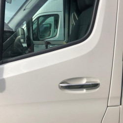 Накладки на ручки (нерж) 5 шт, OmsaLine - Італійська нержавійка для Mercedes Sprinter W907/W910 2018-2024 рр