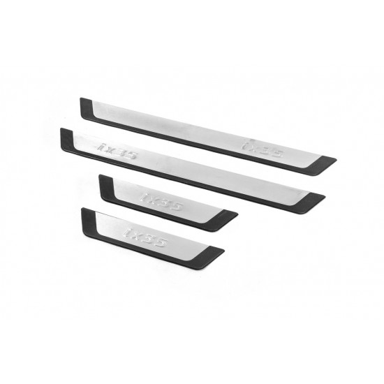 Накладки на пороги Omsa Flexill (4 шт, нерж) для Hyundai IX-35 2010-2015рр Накладки на пороги Omsa Flexill (4 шт, нерж) для Hyundai IX-35 2010-2015рр
