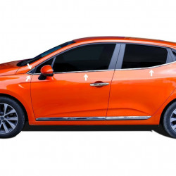 Нижня окантовка вікон (8 шт, нерж) для Renault Clio V 2019-2024 рр