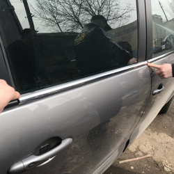 Окантовка вікон (4 шт., нерж.) Carmos - Турецька сталь для Renault Scenic/Grand 2009-2016 рр