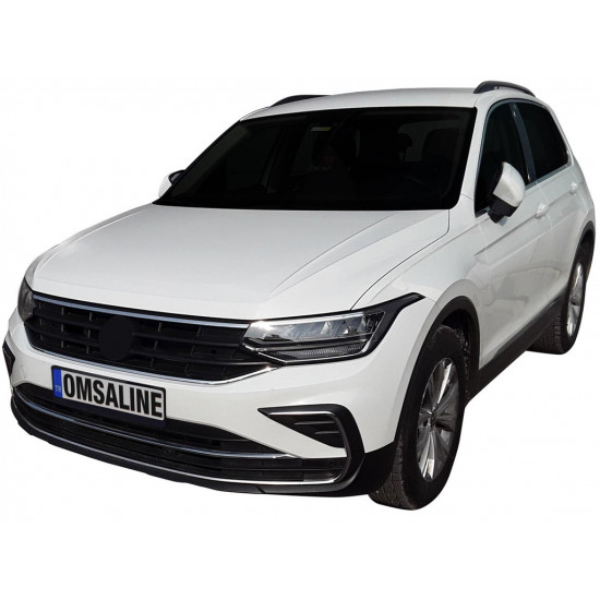 Накладки на протитуманки 2020-2024 (4 шт, нерж) для Volkswagen Tiguan Накладки на протитуманки 2020-2024 (4 шт, нерж) для Volkswagen Tiguan