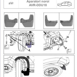 Бризковики (4 шт) для Renault Duster 2018-2024 рр