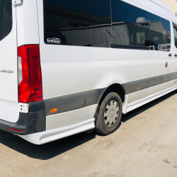 Комплект порогів (під фарбування) L4 - Extra Long для Mercedes Sprinter W907/W910 2018-2024 рр