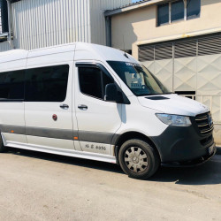 Комплект порогів (під фарбування) L4 - Extra Long для Mercedes Sprinter W907/W910 2018-2024 рр