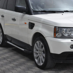 Бокові пороги Allmond Grey (2 шт., алюміній) для Range Rover Sport 2005-2013рр