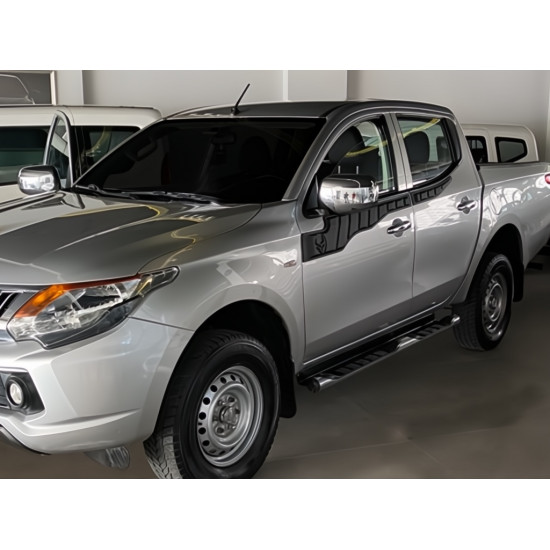 Верхні молдинги дверей 2015-2019 (4 шт, ABS) для Mitsubishi L200 рр