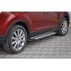 Бокові пороги Allmond Grey (2 шт., алюм) для Mazda CX-9 2007-2016рр