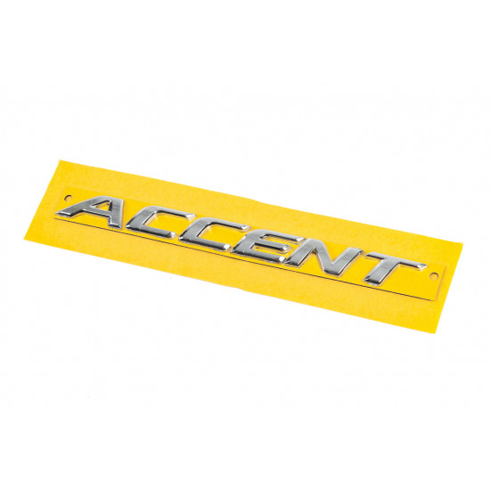 Напис Accent 86311-1R000 (190мм на 16мм) для Hyundai Accent Solaris 2011-2017 рр Напис Accent 86311-1R000 (190мм на 16мм) для Hyundai Accent Solaris 2011-2017 рр