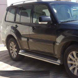 Бічні труби (2 шт., нерж.) для Mitsubishi Pajero Wagon IV