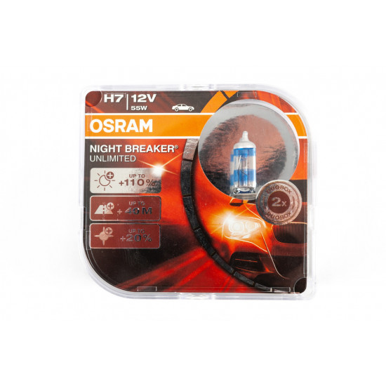 Лампа головного світла Osram H7 55W Night Breaker Unlimited 64210NBU