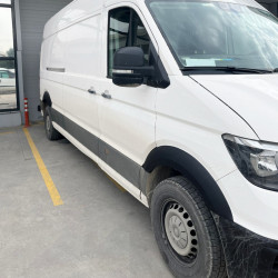 Накладки на арки широкі (4 шт, чорні) для Volkswagen Crafter 2017-2024 рр