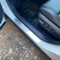 Накладки на пороги Carmos (4 шт, нерж) для Toyota Rav 4 2019-2024