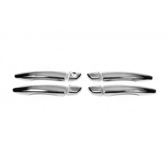 Накладки на ручки Carmos (4 шт, нерж) для Peugeot 3008 2016-2024 рр