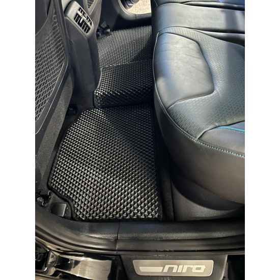 Килимки EVA (чорні) для Kia Niro 2016-2024 рр Килимки EVA (чорні) для Kia Niro 2016-2024 рр