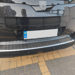 Накладка на задній бампер Carmos (нерж) для Peugeot 5008 2009-2016рр