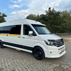 Накладка на передній бампер 510B (під фарбування) для Volkswagen Crafter 2017-2024 рр