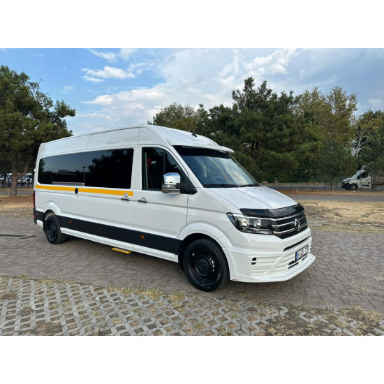 Накладка на передній бампер 510B (під фарбування) для Volkswagen Crafter 2017-2024 рр