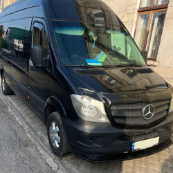 Передня лип накладка 2013-2018 (ABS) для Mercedes Sprinter W906 рр