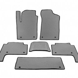 Килимки салону 3 ряди (EVA, Сірий) для Nissan Patrol Y62 2010-2024 рр