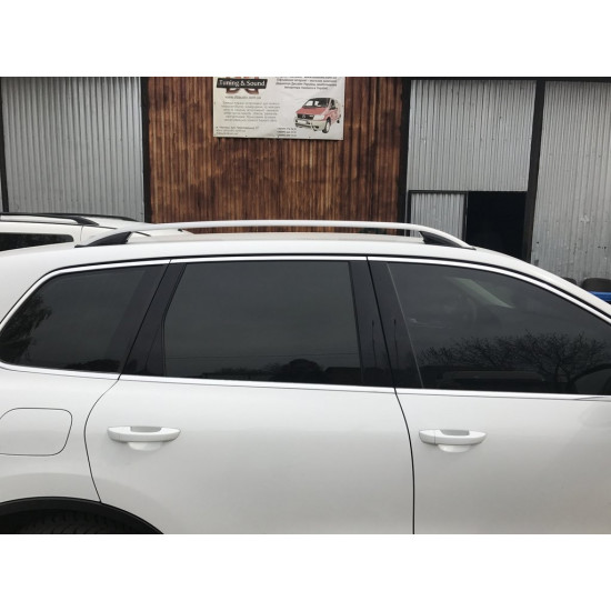 Рейлінги Skyport (сірий мат) для Volkswagen Touareg 2010-2018 рр