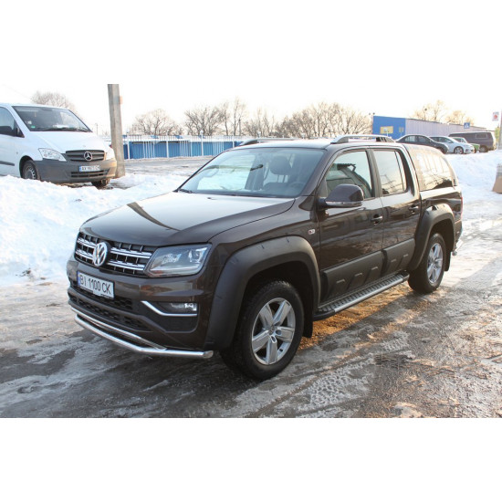 Передній захист ST017 (нерж) 60 на 42 мм для Volkswagen Amarok 2010-2022 рр