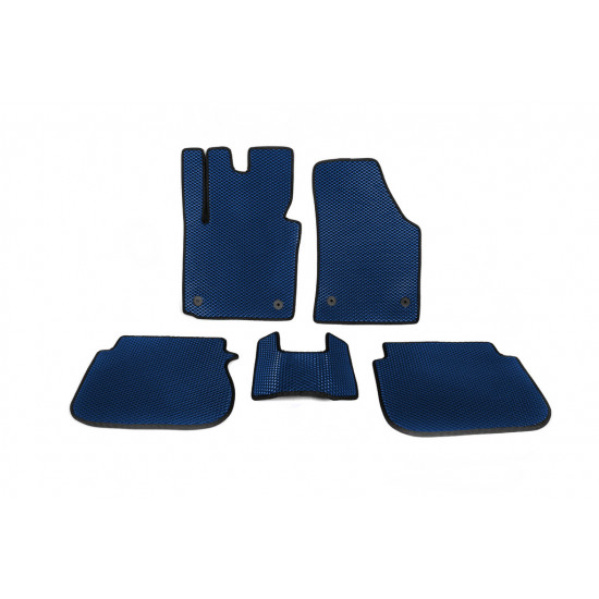 Килимки EVA (Синій) 2 шт, передні для Volkswagen Caddy 2004-2010 рр